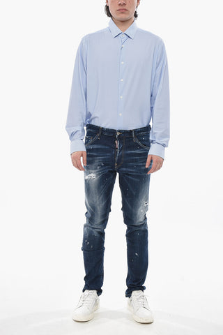 Jeans COOL GUY Vintage Effect With Leather Patch 16cm