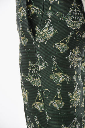4-Taschen-Hose CHANDELIER Aus Seidenmischung Jacquard
