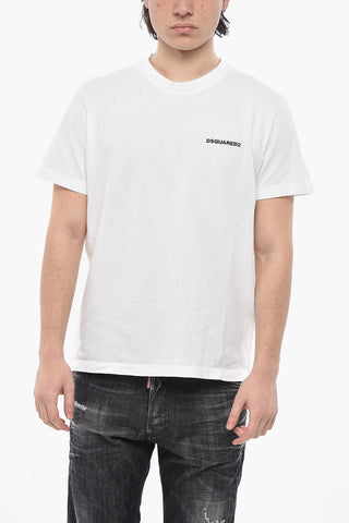 Einfarbiges Rundhals-T-Shirt TENNIS FIT mit erhabenem Logo