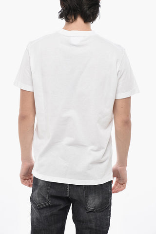 Einfarbiges Rundhals-T-Shirt TENNIS FIT mit erhabenem Logo