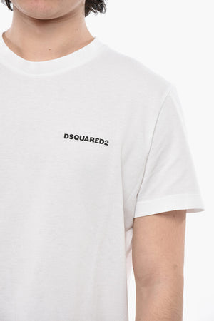 Einfarbiges Rundhals-T-Shirt TENNIS FIT mit erhabenem Logo