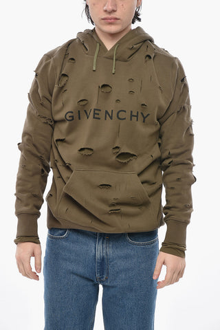 Hoodie aus Doppelstoff mit Cut-out-Design