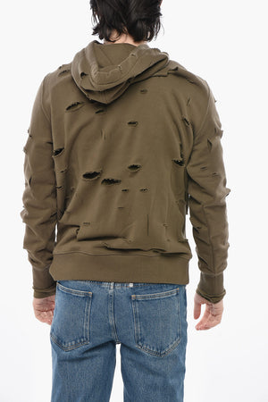 Hoodie aus Doppelstoff mit Cut-out-Design