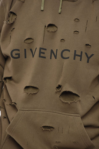 Hoodie aus Doppelstoff mit Cut-out-Design