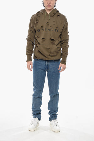 Hoodie aus Doppelstoff mit Cut-out-Design
