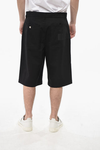 Chino-Shorts Aus Baumwollmischung Mit Gürtelschlaufen