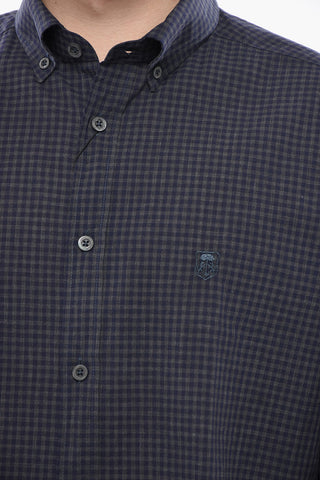 ID Karohemd mit Button-Down-Kragen