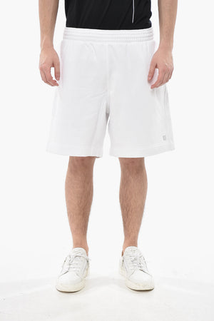 Cotton Shorts With Lurex Logo