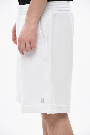 Cotton Shorts With Lurex Logo