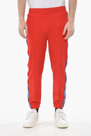 Joggers aus Stretchstoff mit seitlichen Logobändern