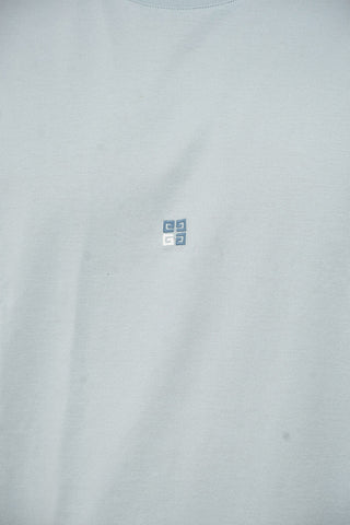Cotton Crewneck T-Shirt With Embroidered Logo
