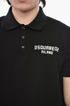 Polo TENNIS FIT in Tinta Unita con Logo in Rilievo