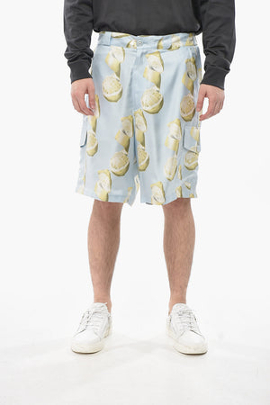 Shorts Cargo LEMON in Satin di Seta