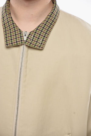 Bomber aus Baumwollmischung mit Karodetails