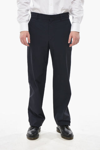Chinohose mit geradem Bein aus elastischem Nylon