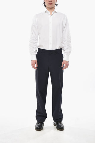 Chinohose mit geradem Bein aus elastischem Nylon