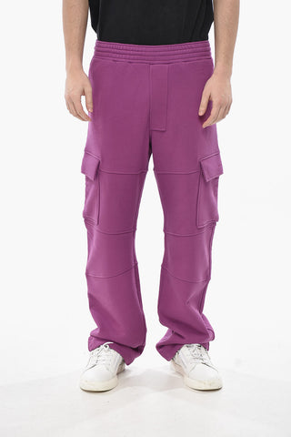 Brushed Cotton Cargo Straight-Leg Joggers
