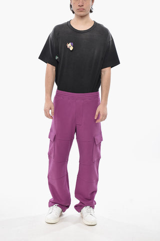 Brushed Cotton Cargo Straight-Leg Joggers