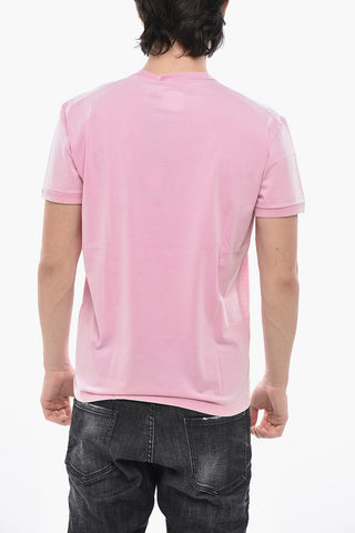 MM6 T-Shirt mit Rundhalsausschnitt aus Baumwolle und bedrucktem Logo