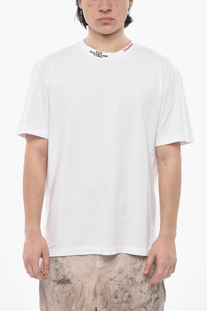 Crewneck T-Shirt REGULAR FIT Solid-Color With Embroidered Logo