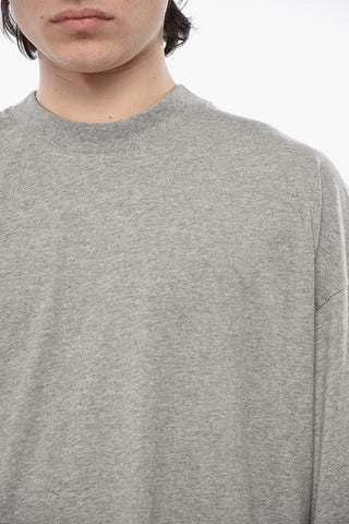 Einfarbiges T-Shirt Rundhals Aus Baumwolle