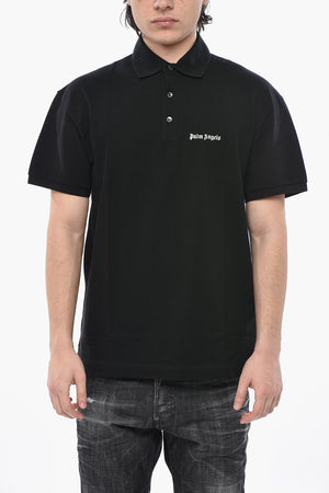 Polo in Cotone Piquet con Logo Ricamato