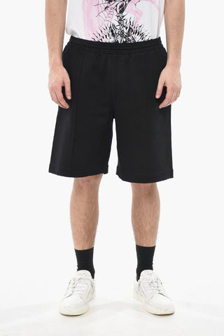 Shorts aus Baumwollmischung mit vorderen Bundfalten
