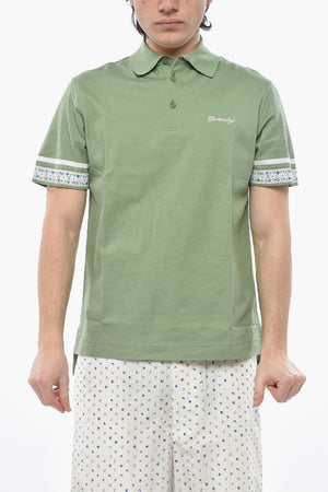 Polo Aus Hopsack-Baumwolle Mit Floralen Details