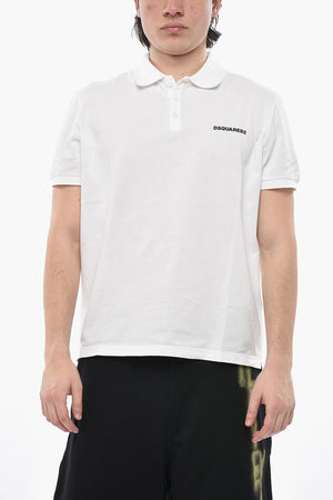 Einfarbiges Polo-Shirt TENNIS FIT mit erhabenem Logo