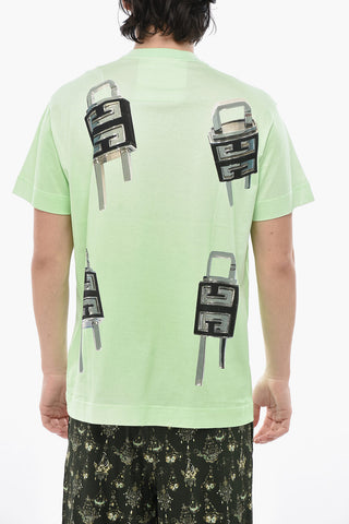 Rundhals-T-Shirt LOCK aus Baumwolle mit Print