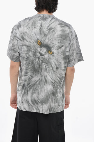 T-Shirt Rundhals KITTENS Aus Bedruckter Baumwolle
