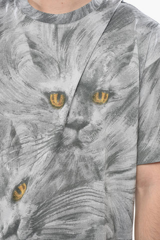 T-Shirt Rundhals KITTENS Aus Bedruckter Baumwolle