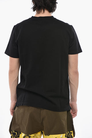 Einfarbiges Rundhals-T-Shirt TENNIS FIT mit erhabenem Logo