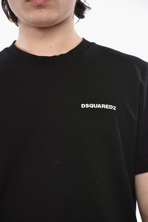 Einfarbiges Rundhals-T-Shirt TENNIS FIT mit erhabenem Logo