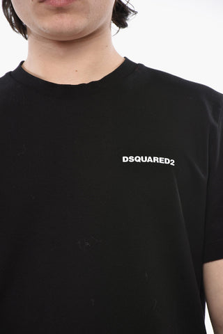 Einfarbiges Rundhals-T-Shirt TENNIS FIT mit erhabenem Logo