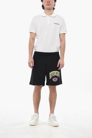 Geraute Baumwoll-Shorts LIFE'S HARD Mit Stickerei