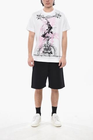 Rundhals-T-Shirt TATTOO aus Baumwolle mit Print