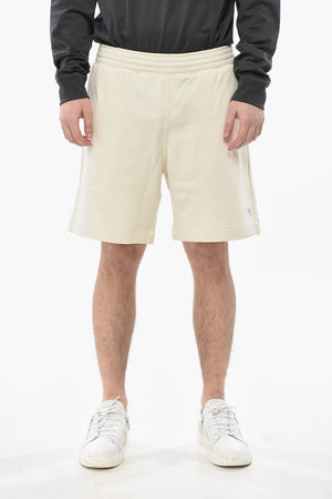 Brushed Cotton 3-Pocket Shorts With Embroidered Logo