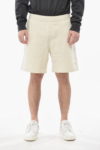 Brushed Cotton 3-Pocket Shorts With Embroidered Logo