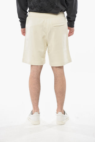 3-Taschen Geraute Baumwoll-Shorts Mit Gesticktem Logo