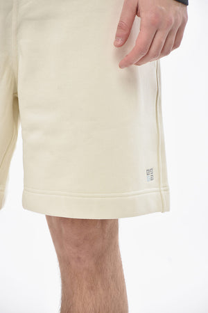 Brushed Cotton 3-Pocket Shorts With Embroidered Logo