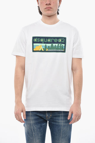 T-Shirt Mit Rundhalsausschnitt COOL FIT Mit Aufdruck Vorne