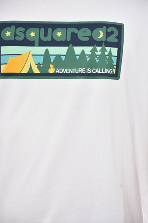 T-Shirt Mit Rundhalsausschnitt COOL FIT Mit Aufdruck Vorne