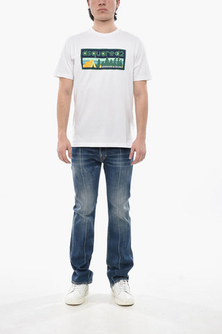 T-Shirt Mit Rundhalsausschnitt COOL FIT Mit Aufdruck Vorne