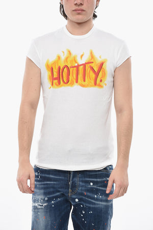 Crew Neck T-Shirt CHOKE FIT, Ribbed