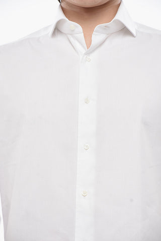 Camicia in Cotone a Tinta Unita