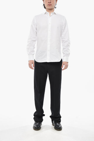 Camicia in Cotone a Tinta Unita