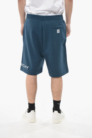 Aufgerautes Jersey-Shorts Mit Bedrucktem Logo