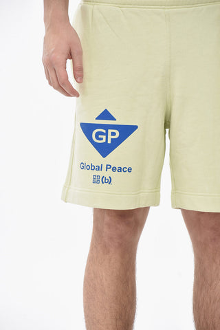 Cotton Shorts GLOBAL PEACE with Print