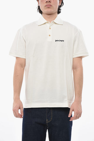 Solid-Color Polo with Contrast Logo